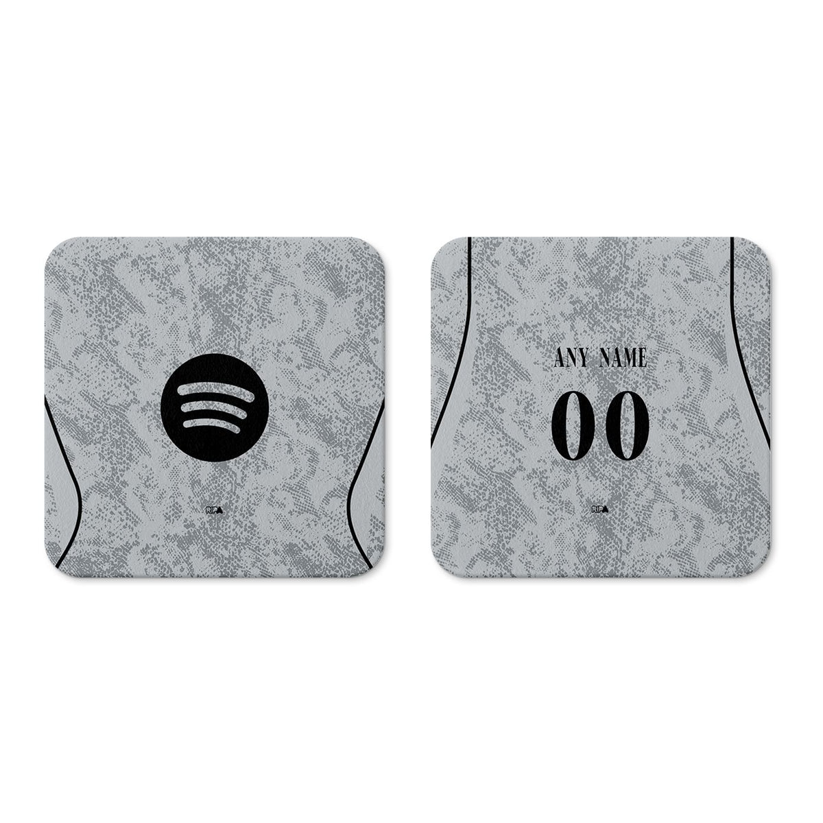 Coaster with the Barcelona 2026-27 Goalkeeper football shirt design by RIPA Football