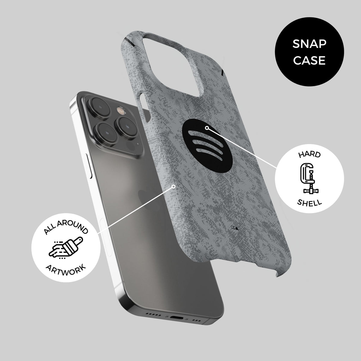 Phone case with the Barcelona 2026-27 Goalkeeper football shirt design by RIPA Football