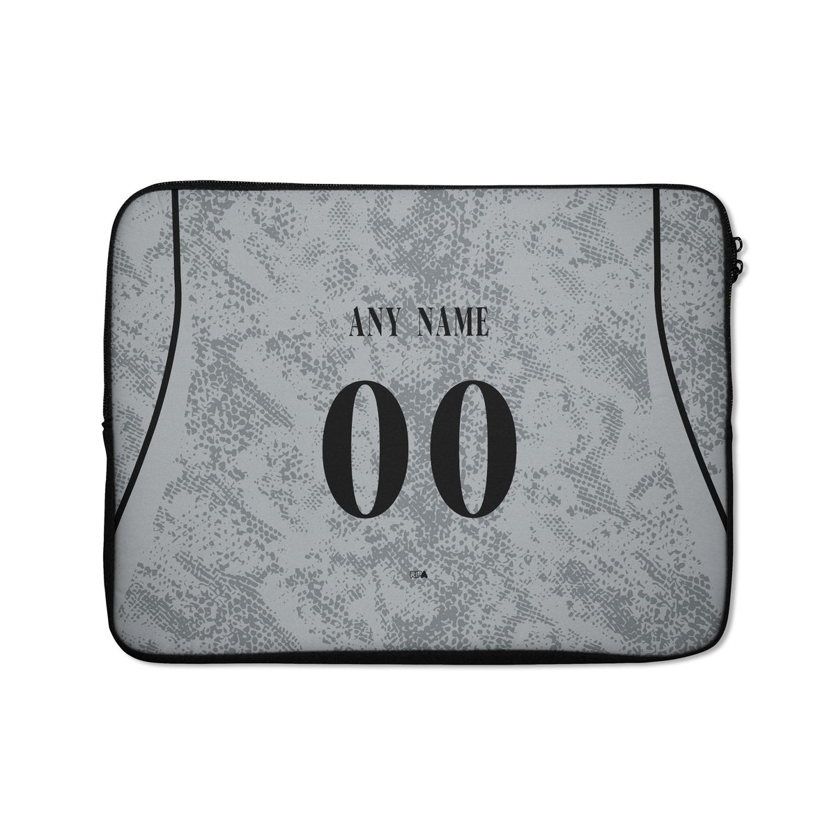 Laptop sleeve with the Barcelona 2026-27 Goalkeeper football shirt design by RIPA Football