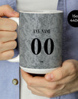 Mug with the Barcelona 2026-27 Goalkeeper football shirt design by RIPA Football