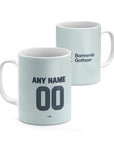 Mug with the Bayer 04 Leverkusen 2026-27 Away football shirt design by RIPA Football