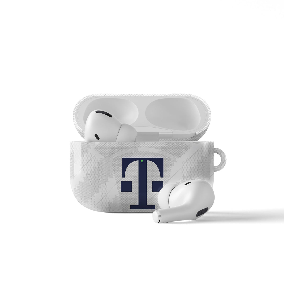 AirPods case with the Bayern Munich 2026-27 Away football shirt design by RIPA Football