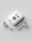 AirPods case with the Bayern Munich 2026-27 Away football shirt design by RIPA Football