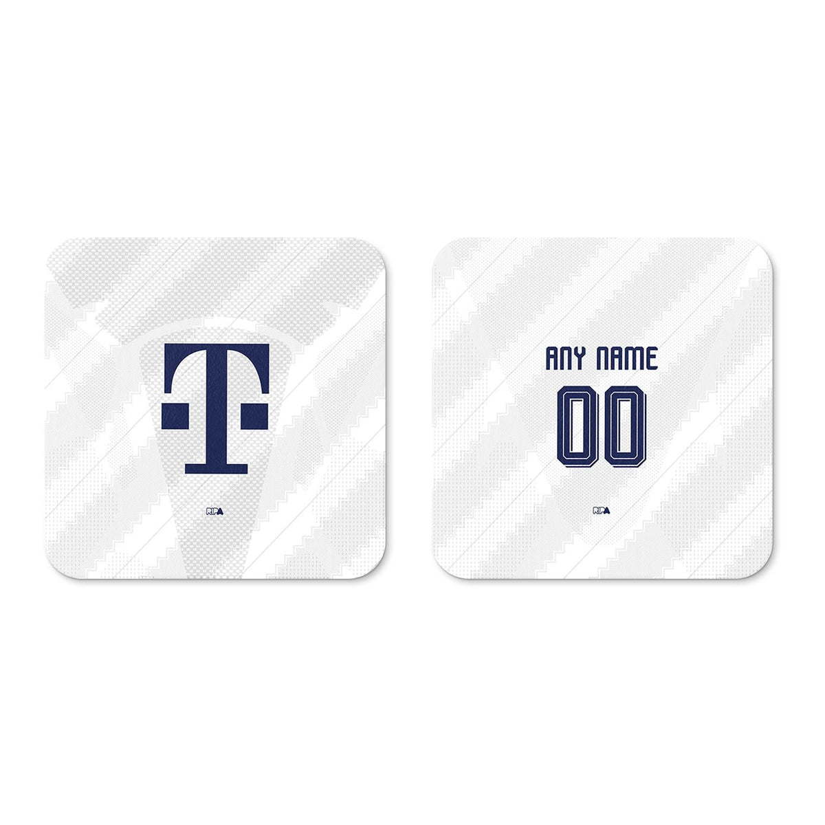 Coaster with the Bayern Munich 2026-27 Away football shirt design by RIPA Football
