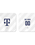 Coaster with the Bayern Munich 2026-27 Away football shirt design by RIPA Football