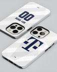 Phone case with the Bayern Munich 2026-27 Away football shirt design by RIPA Football