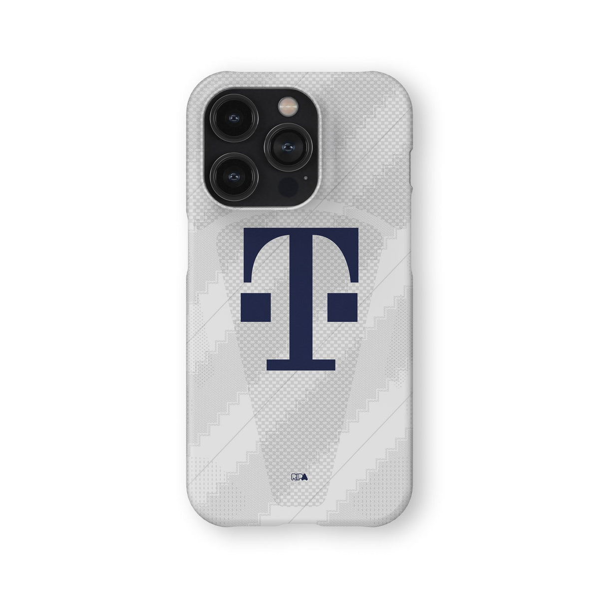 Phone case with the Bayern Munich 2026-27 Away football shirt design by RIPA Football