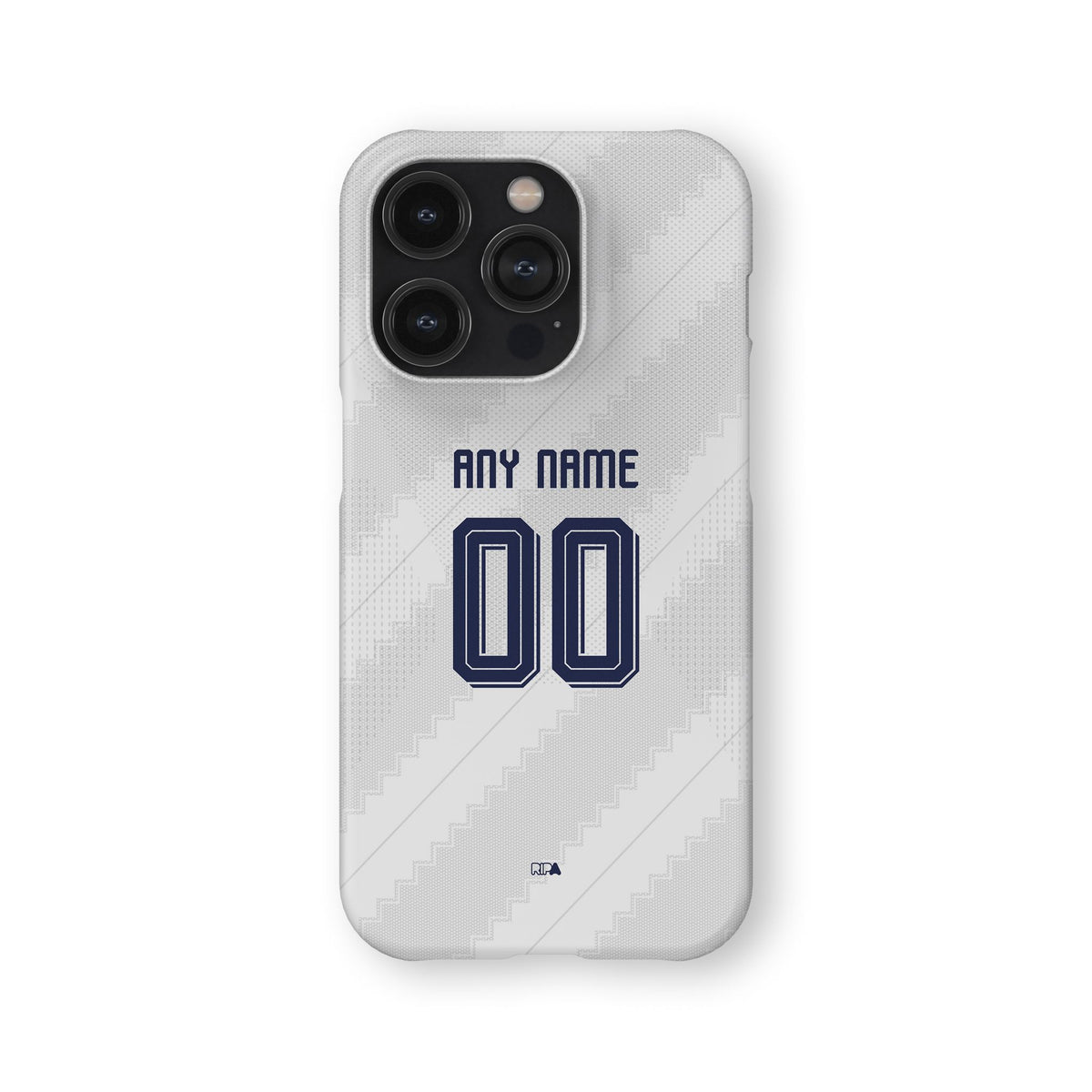 Phone case with the Bayern Munich 2026-27 Away football shirt design by RIPA Football