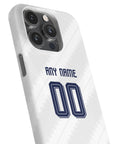 Phone case with the Bayern Munich 2026-27 Away football shirt design by RIPA Football