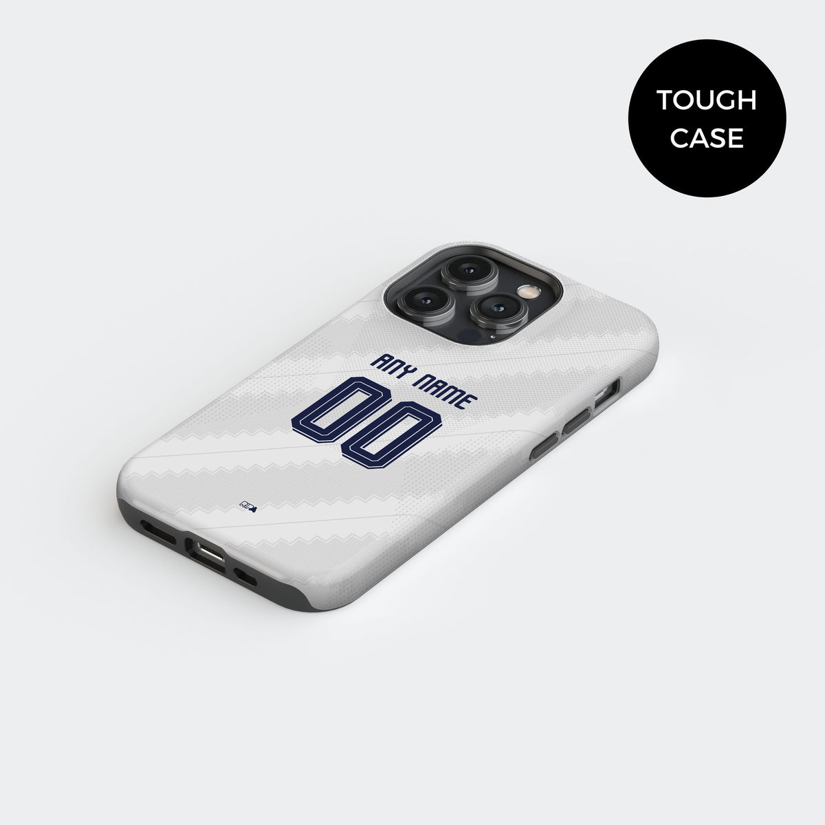 Phone case with the Bayern Munich 2026-27 Away football shirt design by RIPA Football