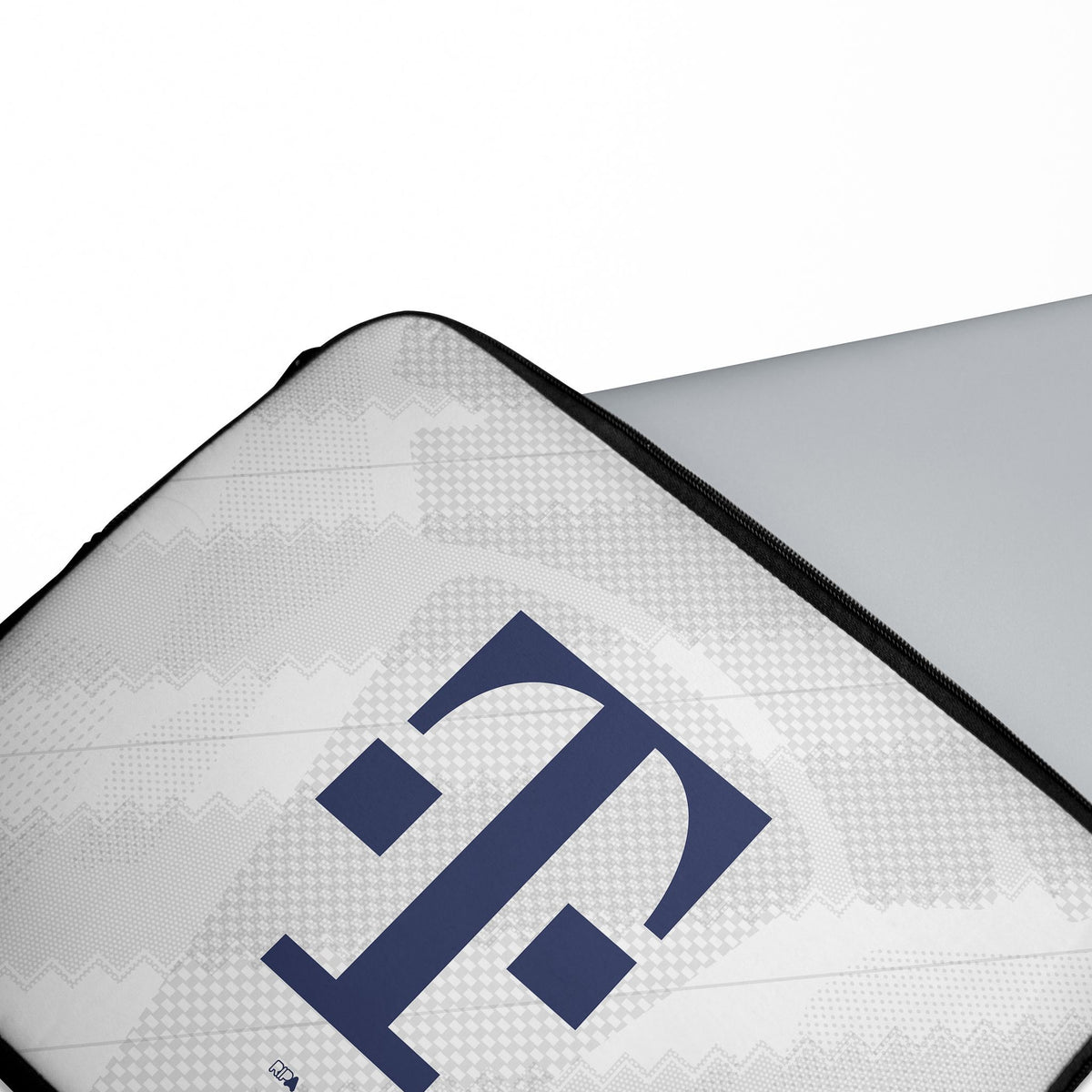 Laptop sleeve with the Bayern Munich 2026-27 Away football shirt design by RIPA Football