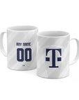 Mug with the Bayern Munich 2026-27 Away football shirt design by RIPA Football