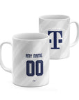 Mug with the Bayern Munich 2026-27 Away football shirt design by RIPA Football