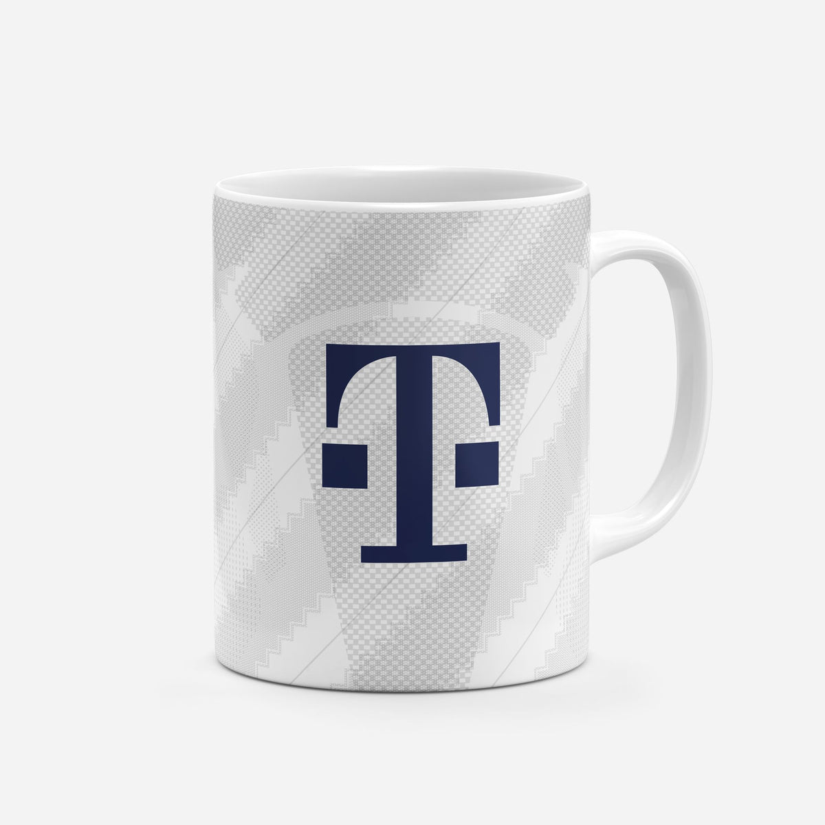 Mug with the Bayern Munich 2026-27 Away football shirt design by RIPA Football