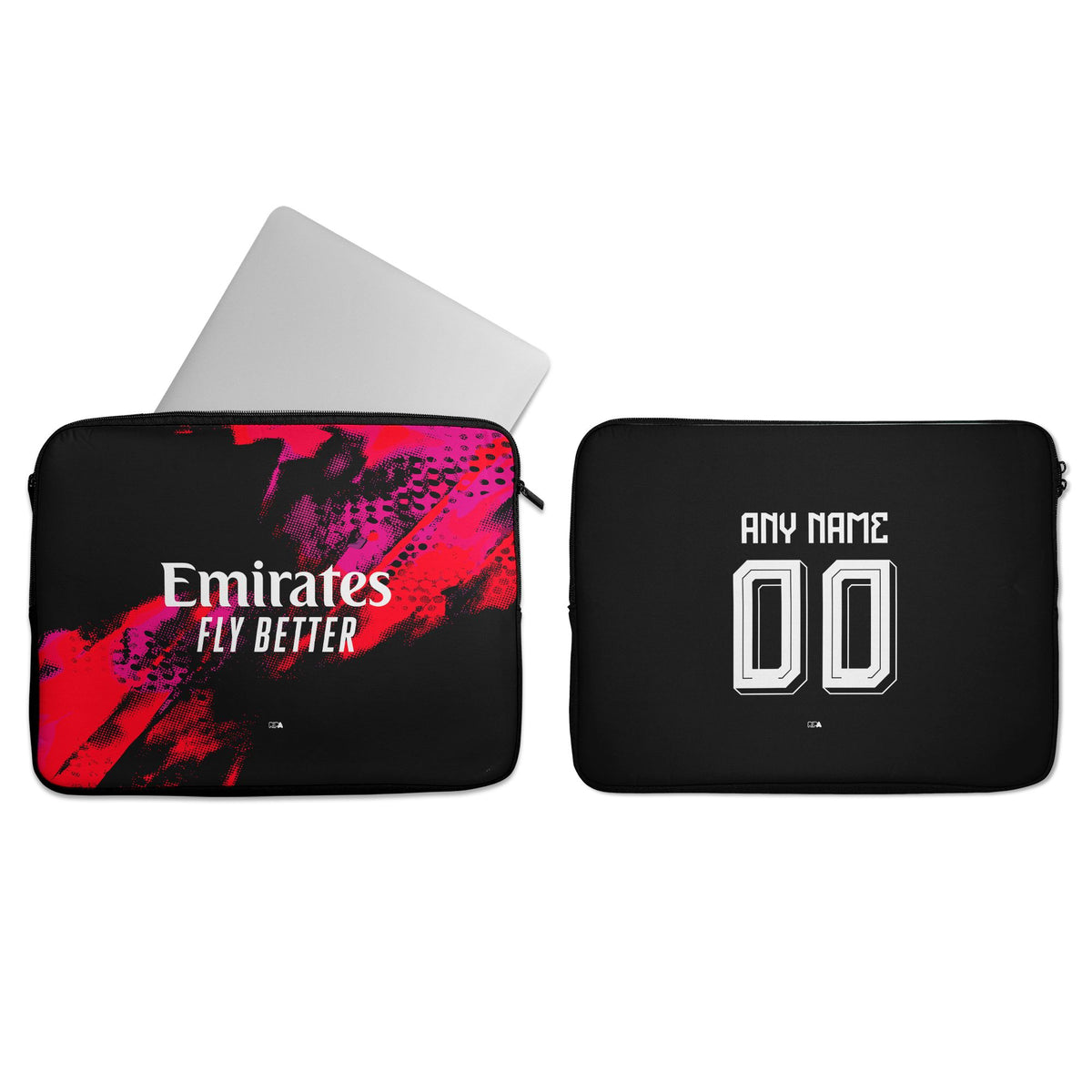 Laptop sleeve with the Benfica 2026-27 Third football shirt design by RIPA Football