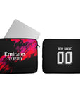 Laptop sleeve with the Benfica 2026-27 Third football shirt design by RIPA Football