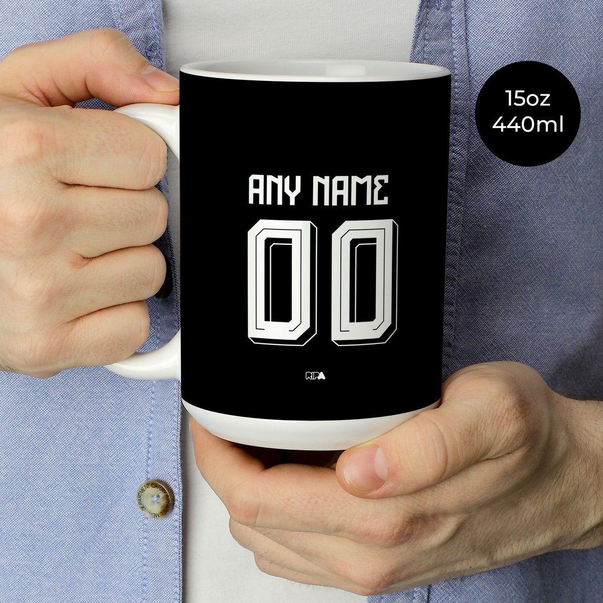 Mug with the Benfica 2026-27 Third football shirt design by RIPA Football