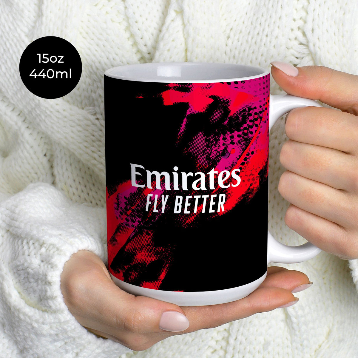 Mug with the Benfica 2026-27 Third football shirt design by RIPA Football