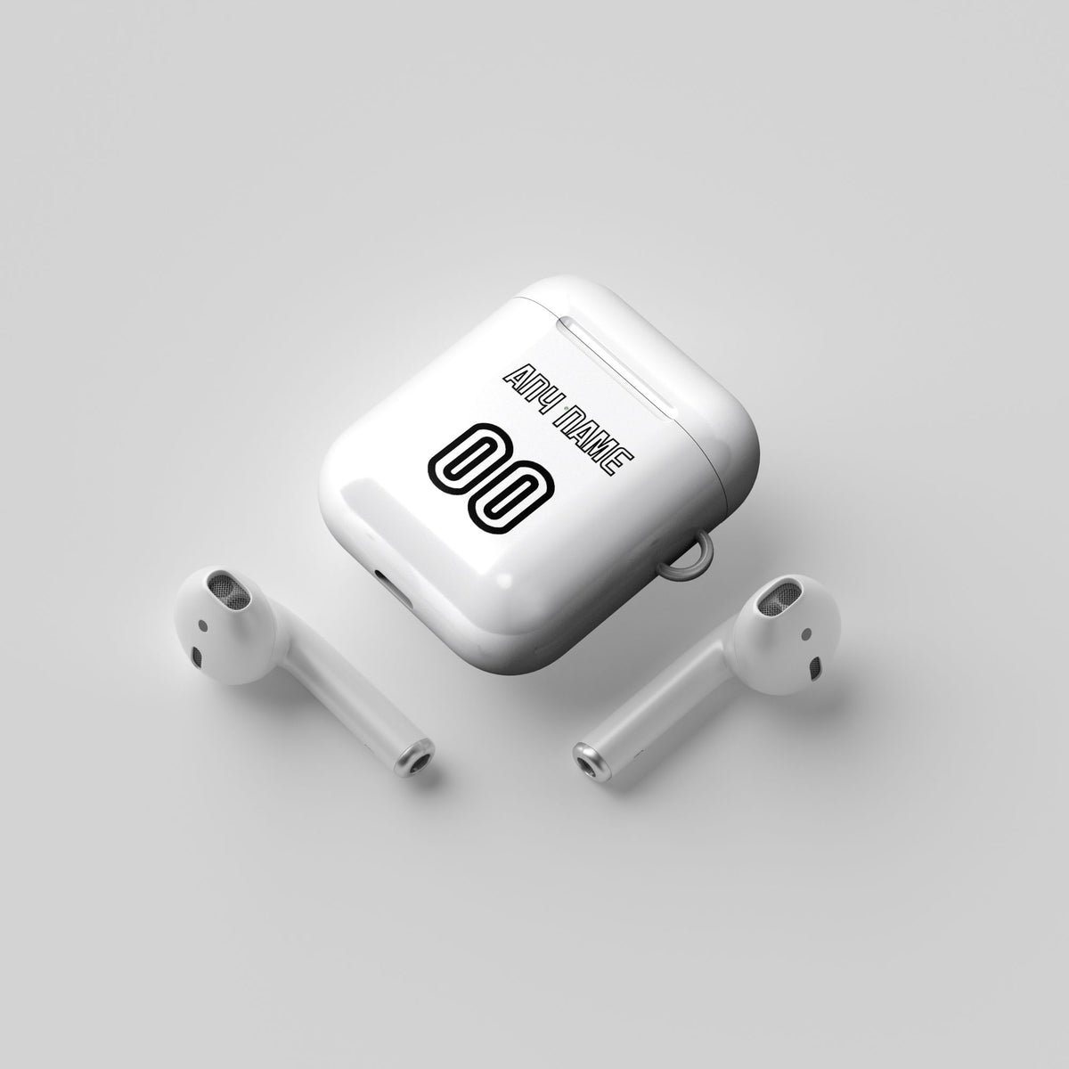 AirPods case with the Besiktas 2026-27 Away football shirt design by RIPA Football