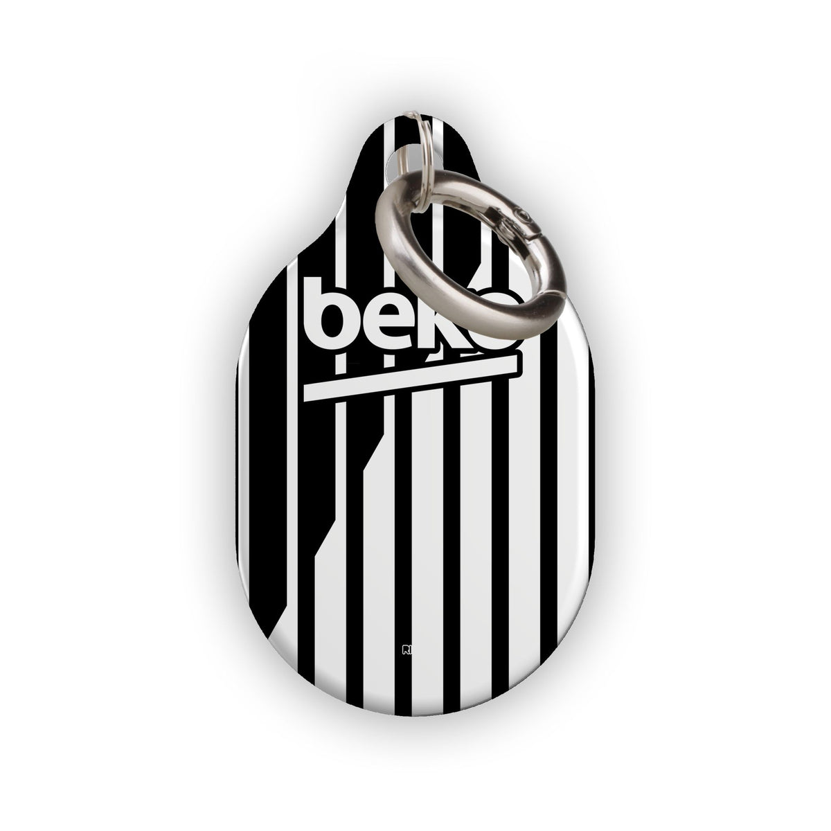 AirTag holder with the Besiktas 2026-27 Away football shirt design by RIPA Football