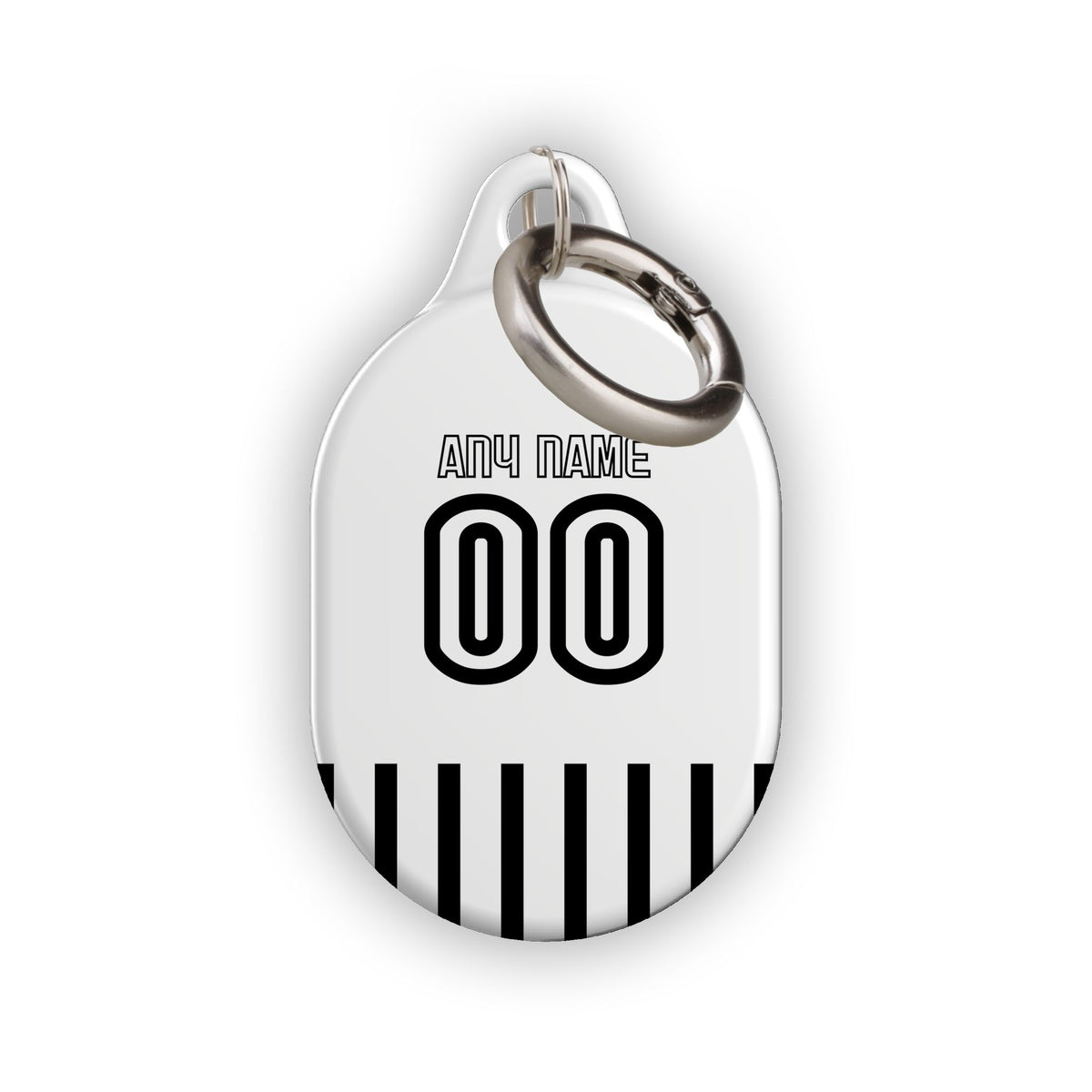 AirTag holder with the Besiktas 2026-27 Away football shirt design by RIPA Football