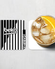 Coaster with the Besiktas 2026-27 Away football shirt design by RIPA Football