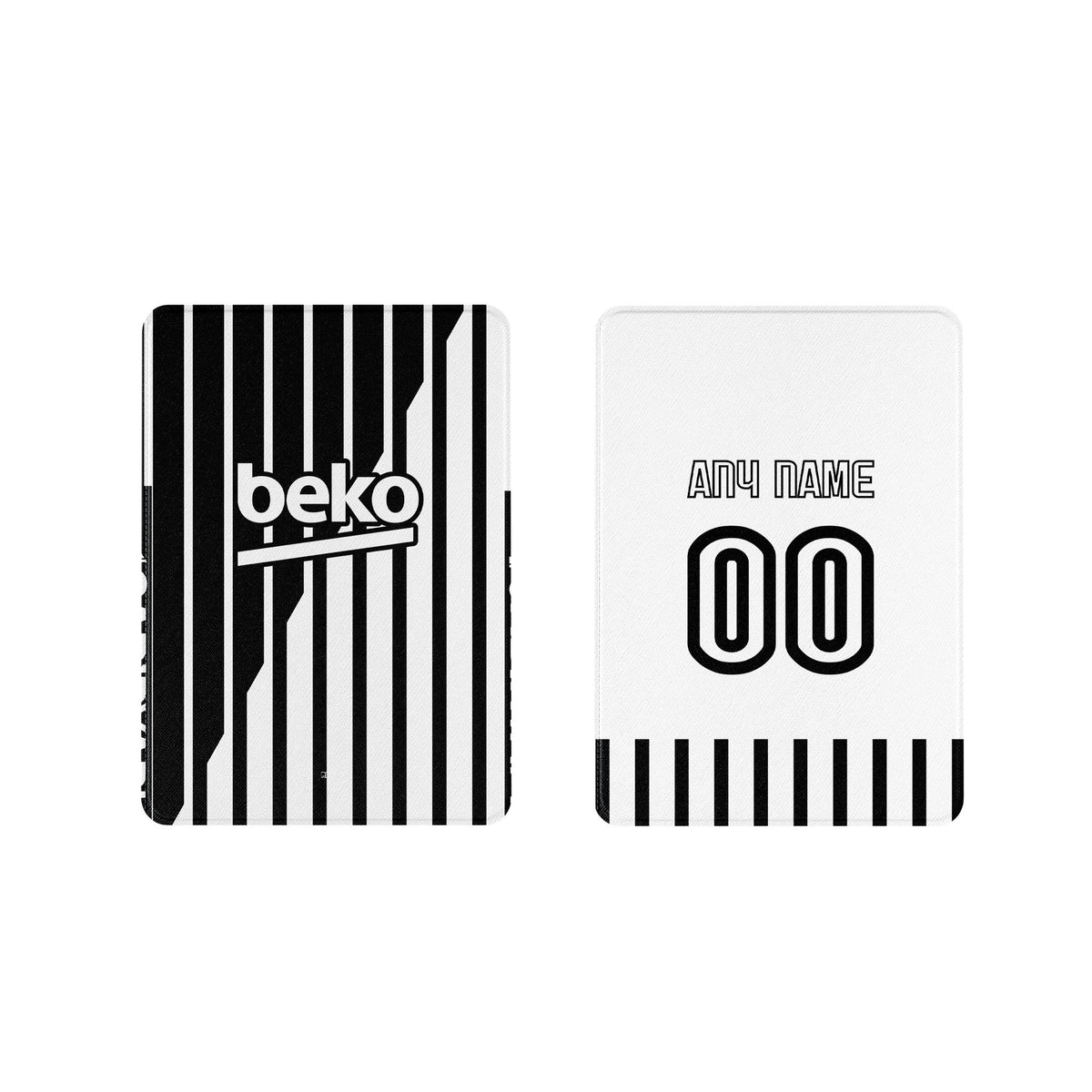 iPad case with the Besiktas 2026-27 Away football shirt design by RIPA Football