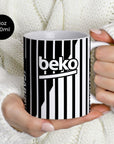 Mug with the Besiktas 2026-27 Away football shirt design by RIPA Football