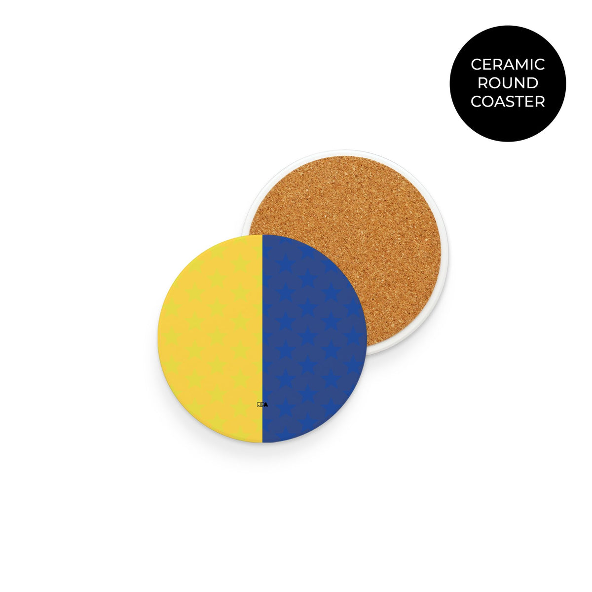Coaster with the Boca Juniors 2026 Prematch football shirt design by RIPA Football