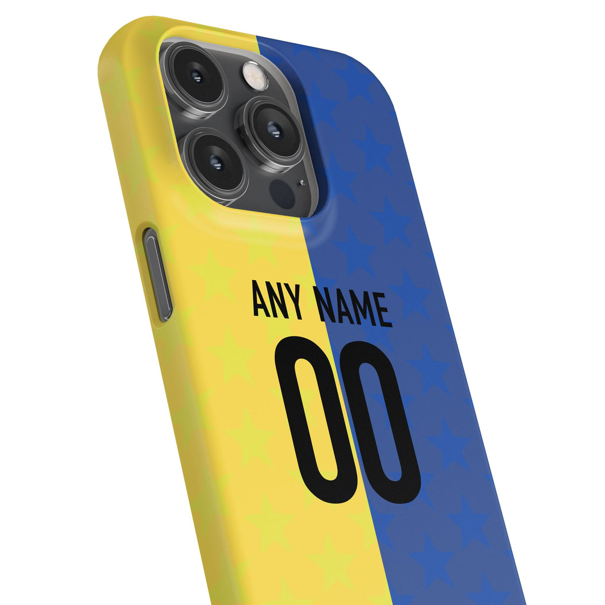 Phone case with the Boca Juniors 2026 Prematch football shirt design by RIPA Football