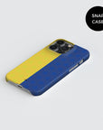 Phone case with the Boca Juniors 2026 Prematch football shirt design by RIPA Football