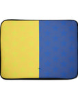 Laptop sleeve with the Boca Juniors 2026 Prematch football shirt design by RIPA Football
