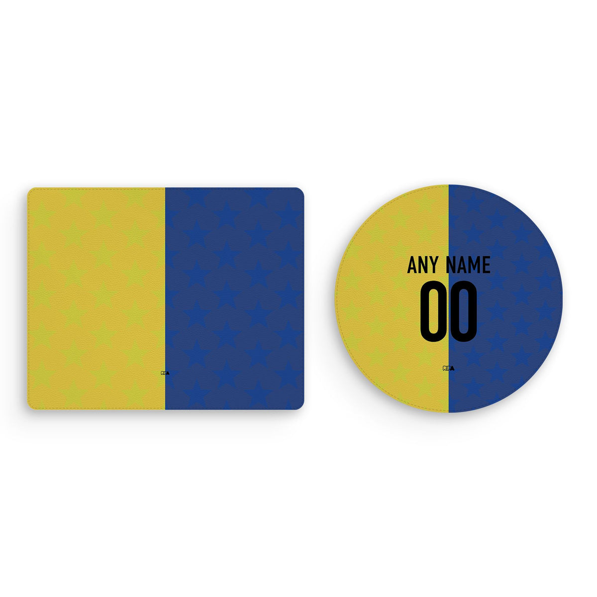 Mouse pad with the Boca Juniors 2026 Prematch football shirt design by RIPA Football