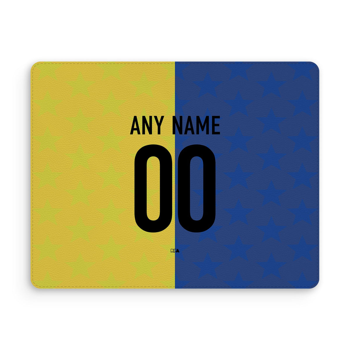 Mouse pad with the Boca Juniors 2026 Prematch football shirt design by RIPA Football