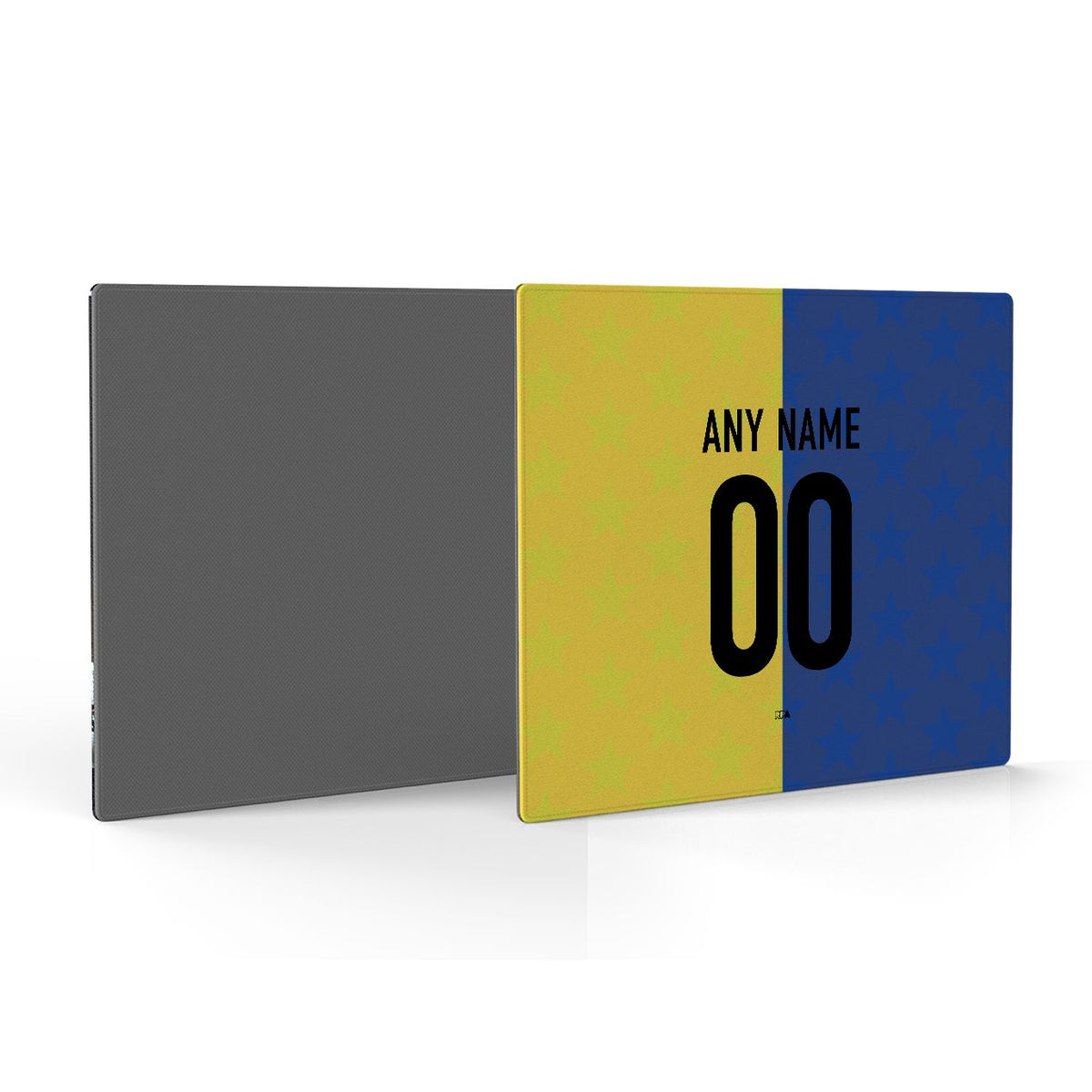 Mouse pad with the Boca Juniors 2026 Prematch football shirt design by RIPA Football