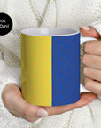 Mug with the Boca Juniors 2026 Prematch football shirt design by RIPA Football