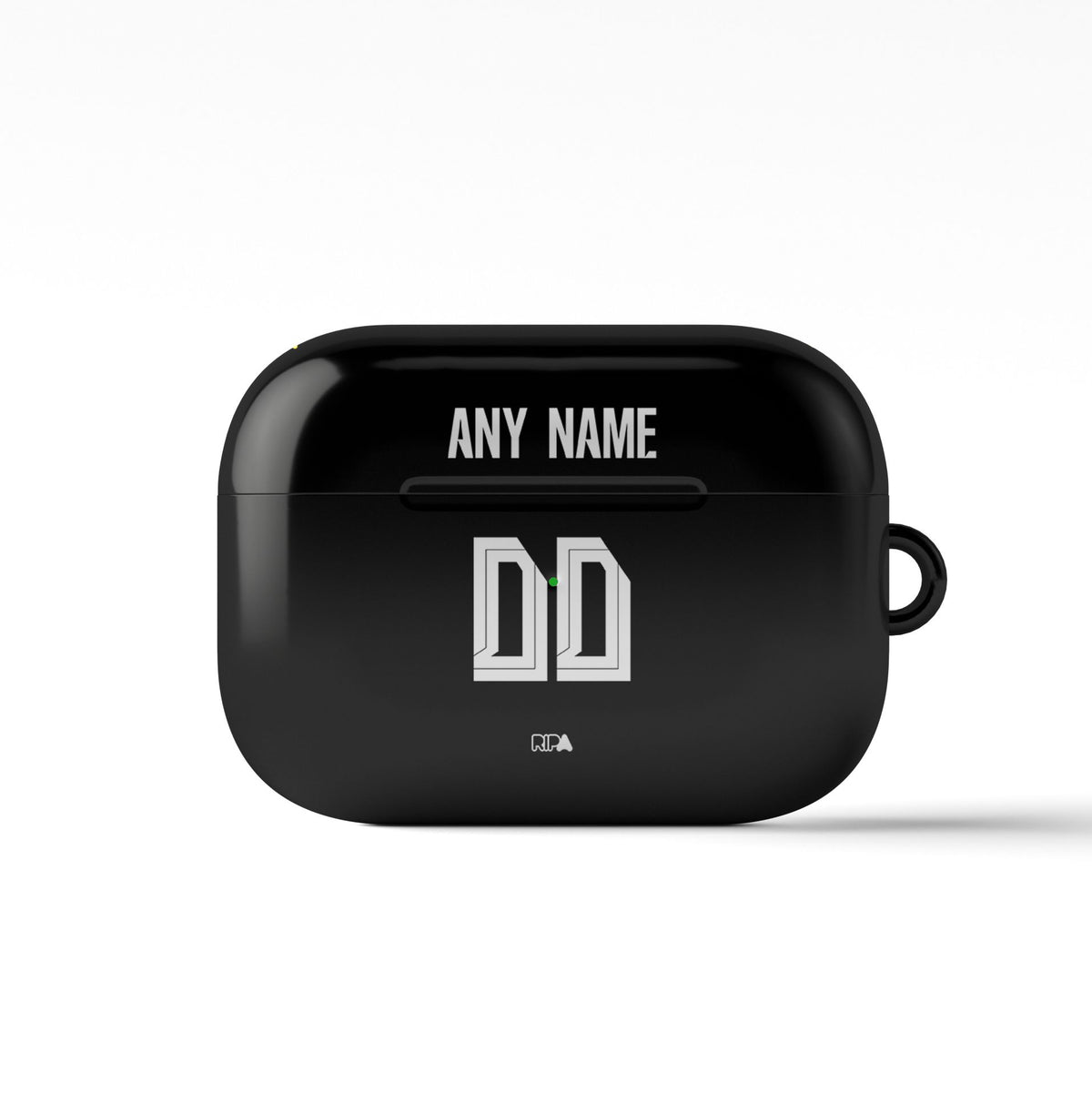 AirPods case with the Borussia Dortmund 2026-27 Away football shirt design by RIPA Football