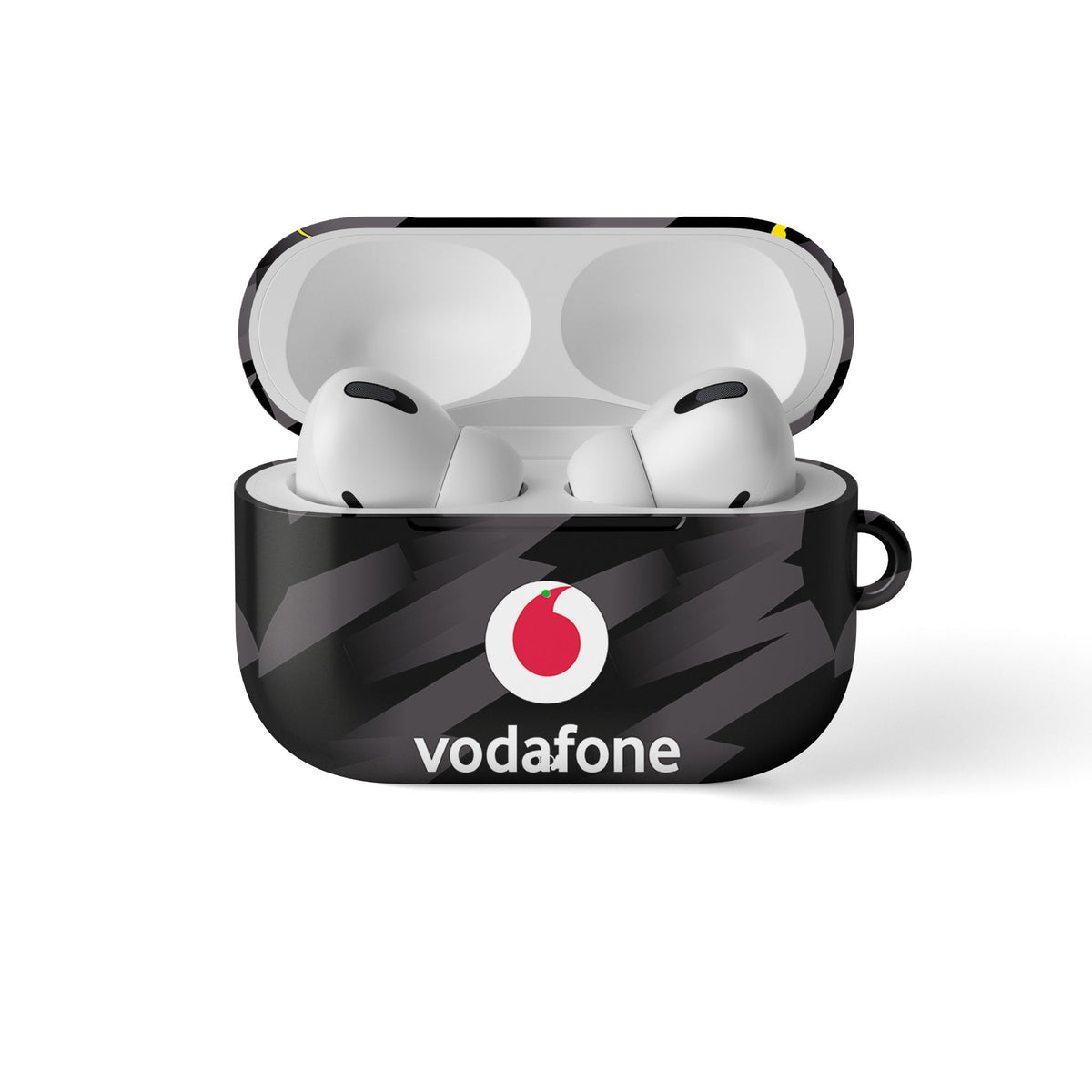 AirPods case with the Borussia Dortmund 2026-27 Away football shirt design by RIPA Football