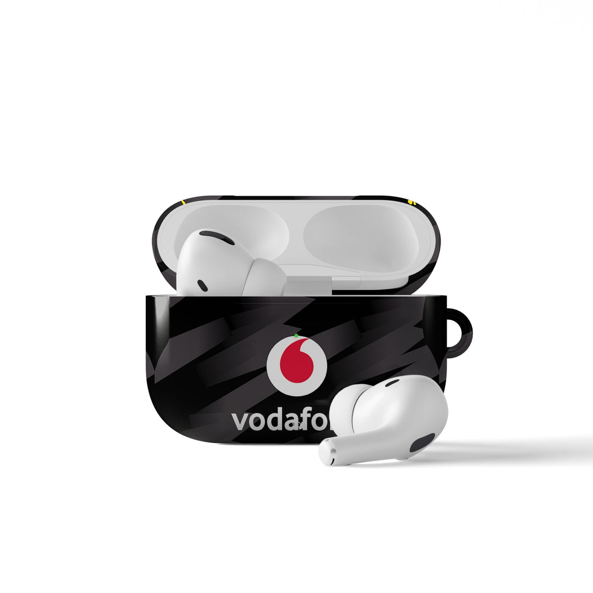 AirPods case with the Borussia Dortmund 2026-27 Away football shirt design by RIPA Football