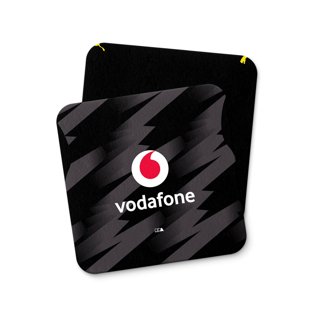 Coaster with the Borussia Dortmund 2026-27 Away football shirt design by RIPA Football