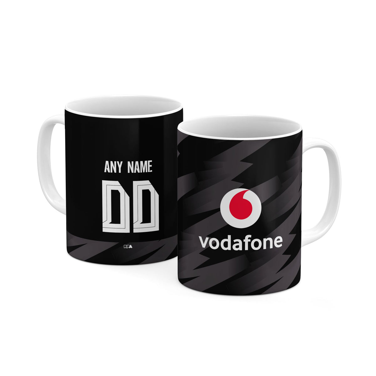 Mug with the Borussia Dortmund 2026-27 Away football shirt design by RIPA Football