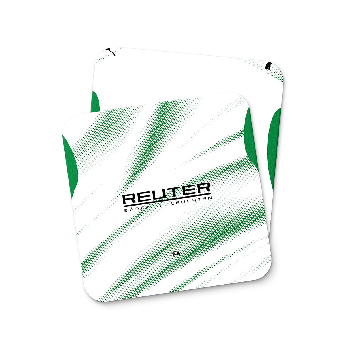 Coaster with the Borussia Mönchengladbach 2026-27 Home football shirt design by RIPA Football
