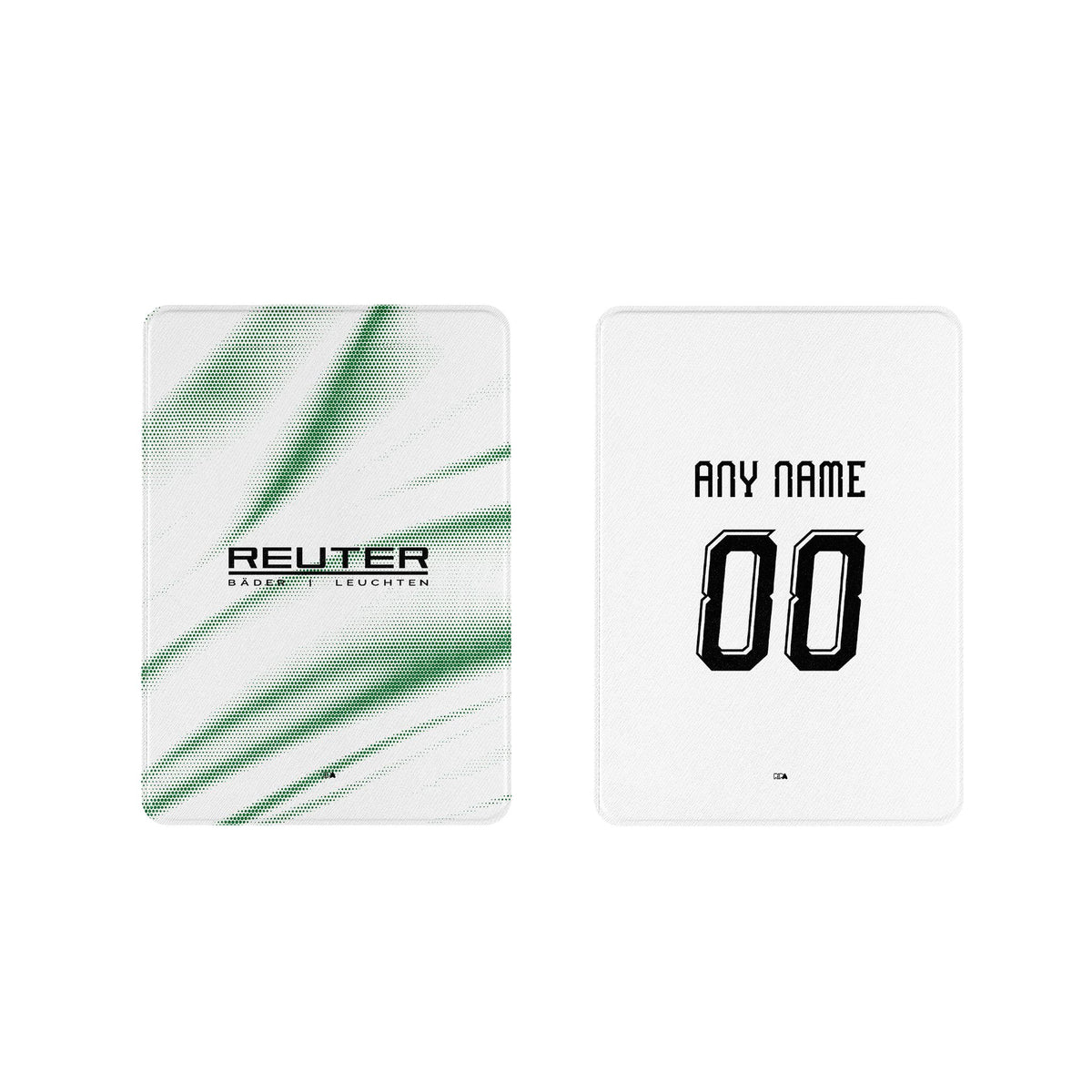 iPad case with the Borussia Mönchengladbach 2026-27 Home football shirt design by RIPA Football
