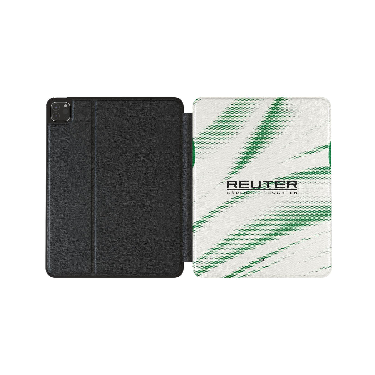 iPad case with the Borussia Mönchengladbach 2026-27 Home football shirt design by RIPA Football