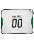 Laptop sleeve with the Borussia Mönchengladbach 2026-27 Home football shirt design by RIPA Football