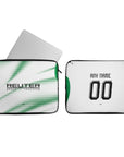 Laptop sleeve with the Borussia Mönchengladbach 2026-27 Home football shirt design by RIPA Football
