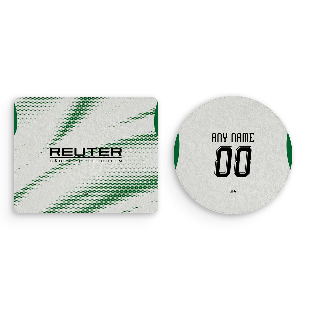 Mouse pad with the Borussia Mönchengladbach 2026-27 Home football shirt design by RIPA Football