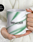 Mug with the Borussia Mönchengladbach 2026-27 Home football shirt design by RIPA Football