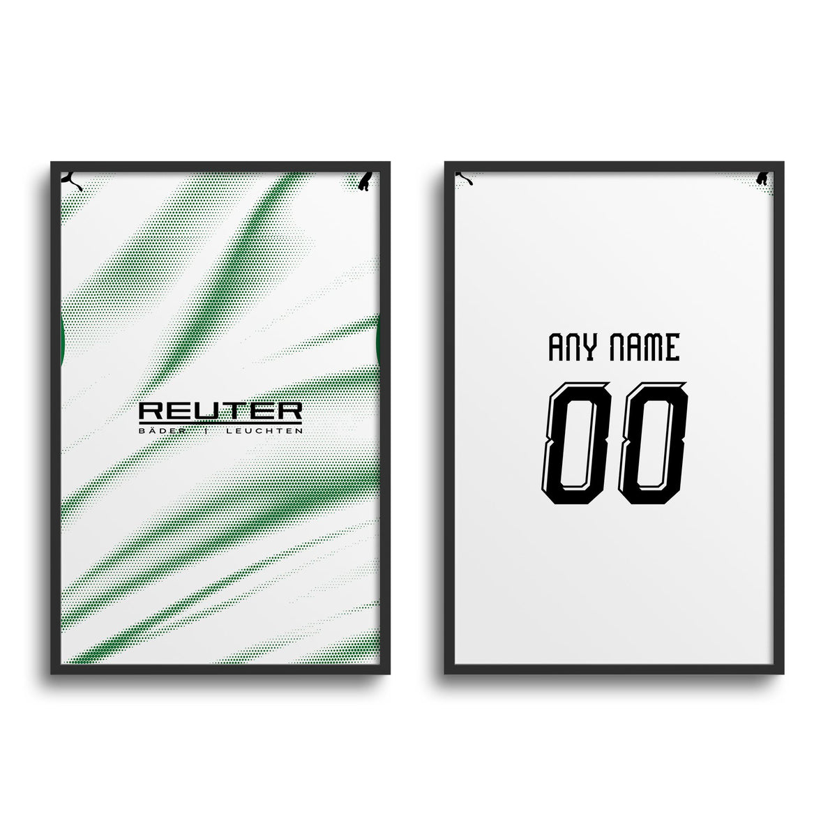 Print with the Borussia Mönchengladbach 2026-27 Home football shirt design by RIPA Football