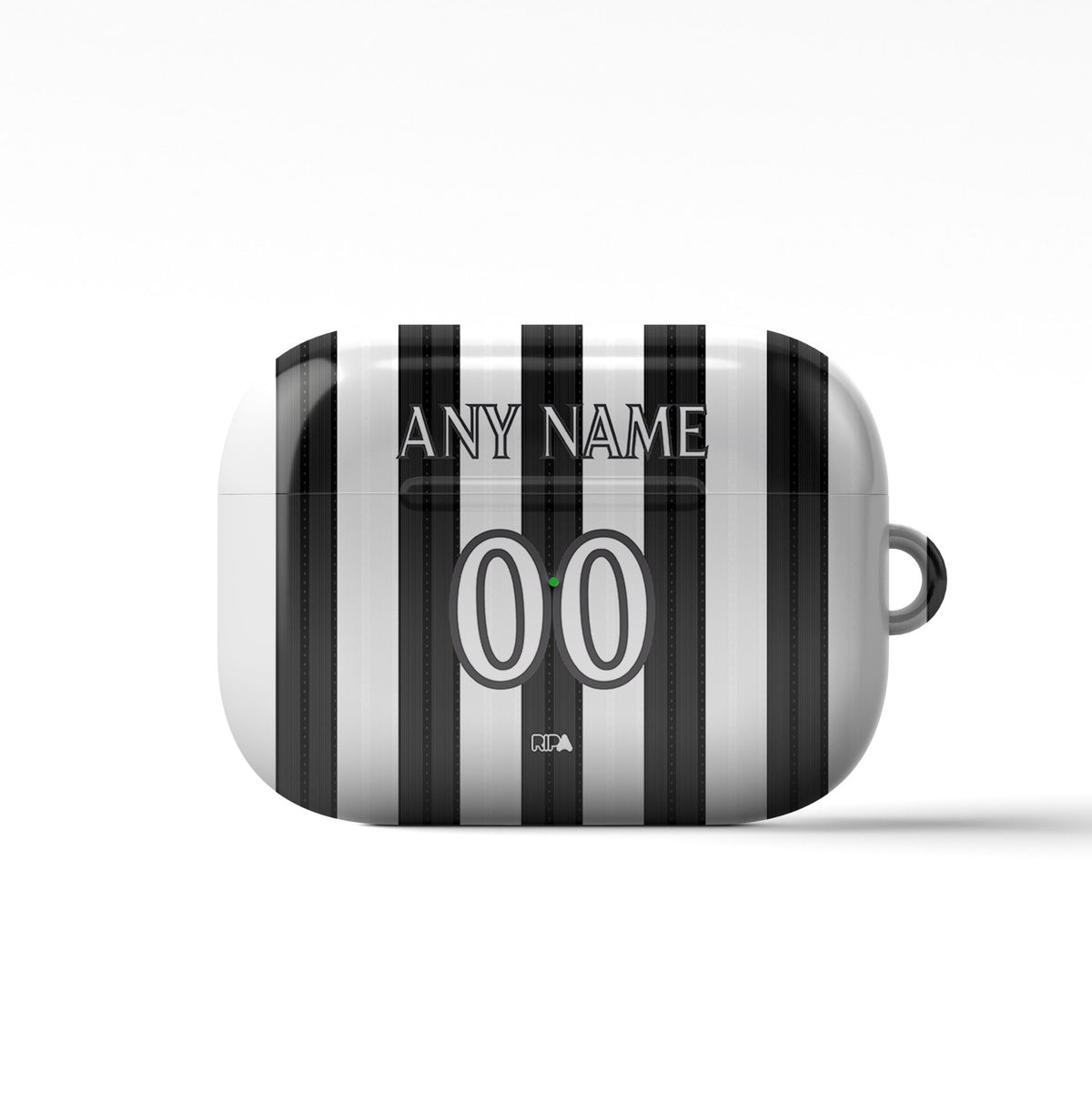 AirPods case with the Botafogo 2026 Home football shirt design by RIPA Football